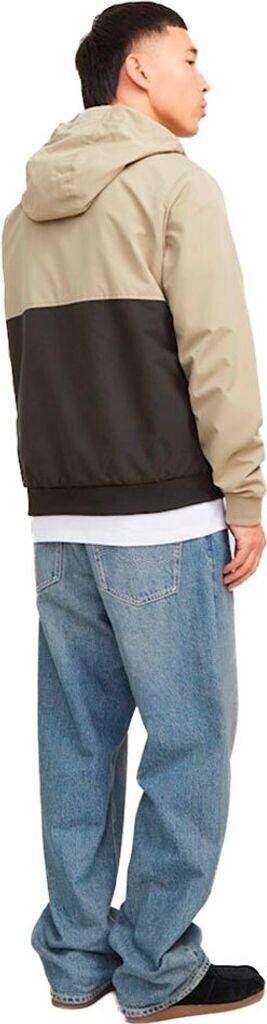 Зимняя куртка Jack & Jones Erush lightweight Bomber jacket (12200208) Blocking Hood Bomber (12200208) coriander/black/whiteblocking