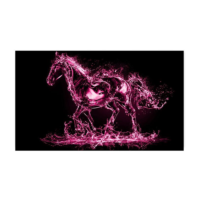 Три бегущие лошади Картина на холсте Искусство животных Постеры и принты Современная живопись Настенные картины для гостиной Домашний декор