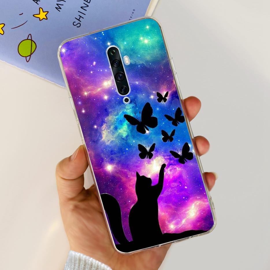 Чехол для Oppo Reno 2 2F 2Z Роскошный Расписной Чехол Прозрачный Силиконовый Чехол для Телефона Для Oppo Reno2 F Reno 2Z Reno2 Reno2F Reno2Z Мягкие Чехлы