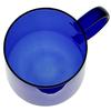 GLASS MUG FOR COFFEE AND TEA 310 ml. 8.7 cm NAVY BLUE