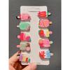 10 Hair Clips Summer New Hair Accessories Cute Ice Cream Ice Cream Clip Bangs Clip Duck Beak Clip Edge Clip