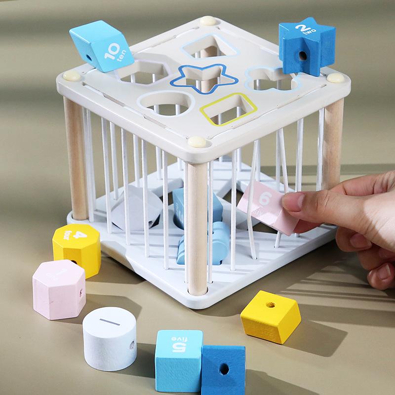 Baby Benefit Intelligence Early Education Shape Sesele Baby Hand-Eye Coordination Training Children's Cognitive Enlightenment Wooden Toys