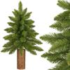 Sapin de Noël artificiel - SPRINGOS - 90 см - Vert avec tronc naturall - ПВХ, ПЭ - Intérieur