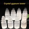 Селенитовая башня лампа кварцевые кристаллические украшения ремесло рейки исцеление домашнее украшение для дома праздничные принадлежности для вечеринок