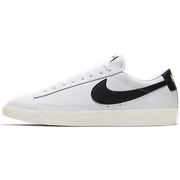 Nike Кроссовки Blazer Low Кожаные Бело-Черные CI6377-101