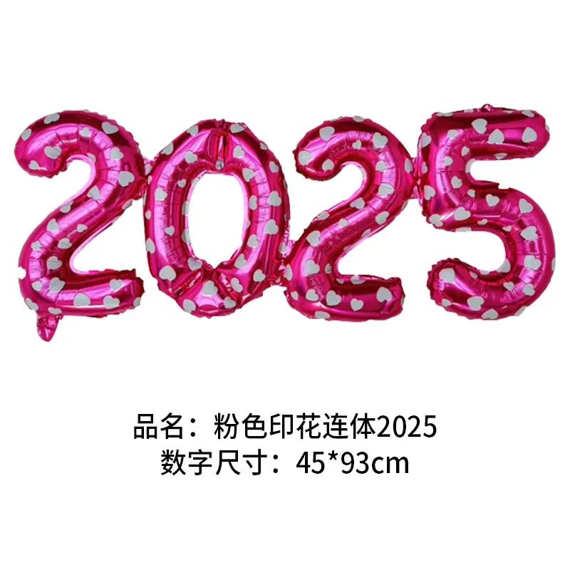 2025 Фольгированные шары с короной и цифрами С Новым годом Украшение для вечеринки Фотобудка Реквизит Товары Рождественский домашний декор Навидад 2024