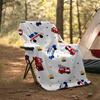 fire trucks police cars Theme Printed Blanket - Perfect for Couch, Bed, Travel & Outdoor Use | Machine Washable, Cozy & Durable.