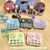 Mini DJ Machine Music Toys Keychain Musical Instrument Sound Button Toy Games Children Educational Toy Bag Pendant Keychain