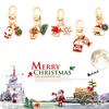 1PC Souvenir Cute Christmas Keychain Elk Santa Funny Cartoon Girls Accessories Friend Women