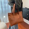 Stylish Pu Tote Bag With Soft Leather Feel Spacious Casual Shoulder Bag In Trendy Colors