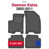 Grafite Velour Car Floor Mats For Chevrolet Aveo I T200 / T250 Hatchback, Sedan (2002-2011)