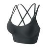 Women's Summer Outdoor One Piece Shockproof Sports Bra Cross Back Yoga Fitness Running Push Up Camisole Bra