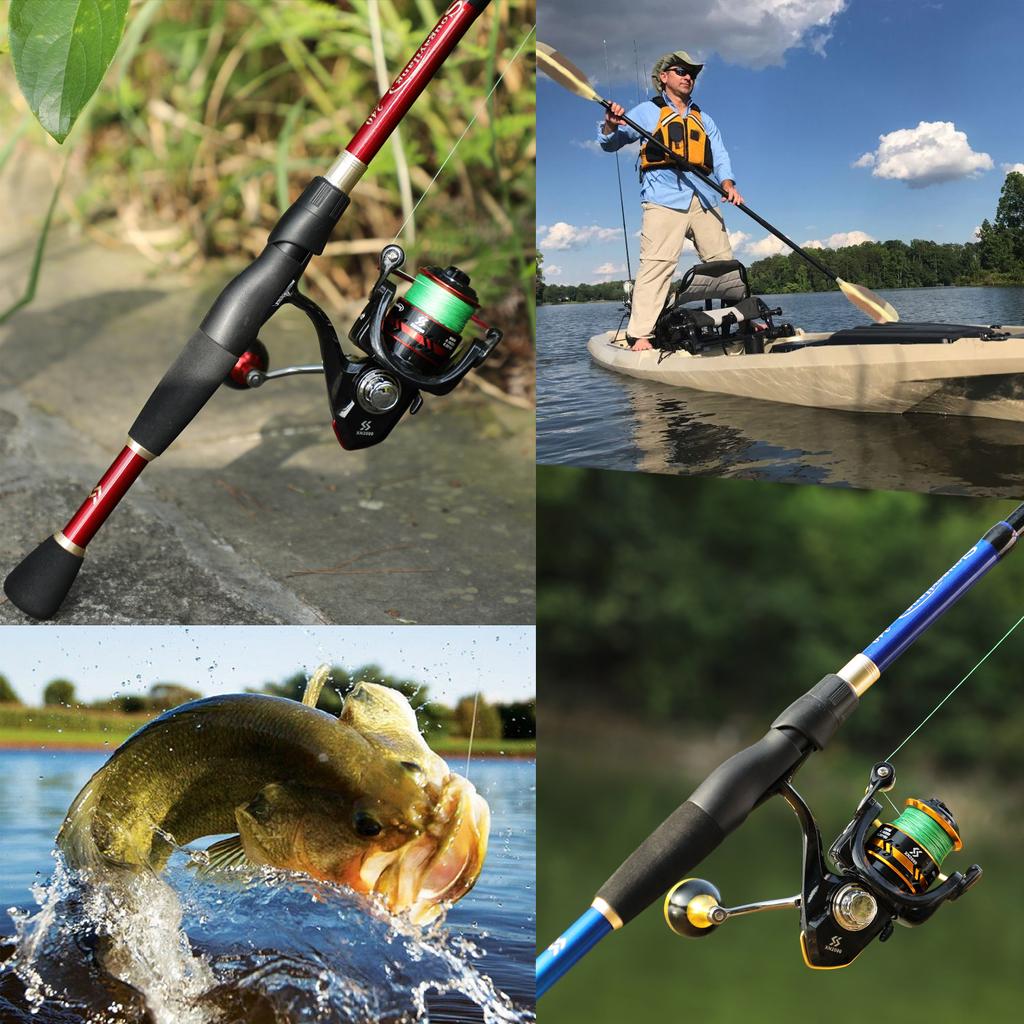 Telescopic Fishing Rod 5.0:1 Speed Metal Spool Fishing Reel Bass Freshwater Saltwater Outdoor Travel Fishing Tackle Rod Combo