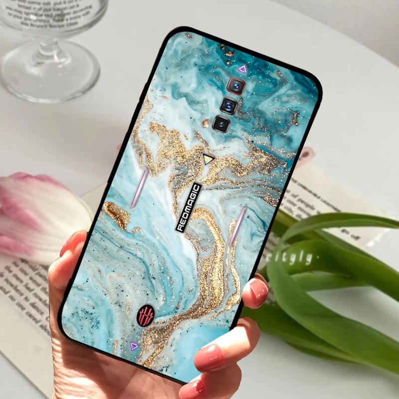 Чехол для ZTE Nubia Red Magic 6 Ударопрочный Мягкий ТПУ Силиконовый Чехол для Телефона Для ZTE Nubia Red Magic 6S Pro Capa Мультяшный RedMagic 6