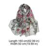 Sun-Resistant Silk Scarf Breathable Long Wraps Portable Beach Shawl  for Women
