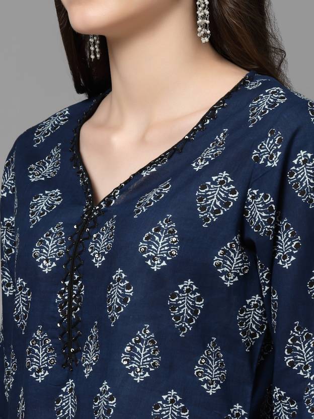 Designer Women Kurta Pant Dupatta Set Bollywood Top Tunic Indian Kurti Salwar Suit Dress