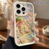 Phone Case: 2D flat, suitable for iPhone 18 17 16 15 14 13 12Pro protective case, plush little cabin, perfect Christmas and Halloween holiday gift