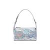 Charles & Keith Summer High-Value Popular Versatile Pleated Handheld Crossbody Small Square Bag Women Handbags CK2-80160183