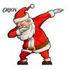 Waterproof Christmas Car Sticker Santa Claus Gesture Sticker, PVC Decal, Self Holiday Party Adhesive Exterior Accessories for Auto Body Windows