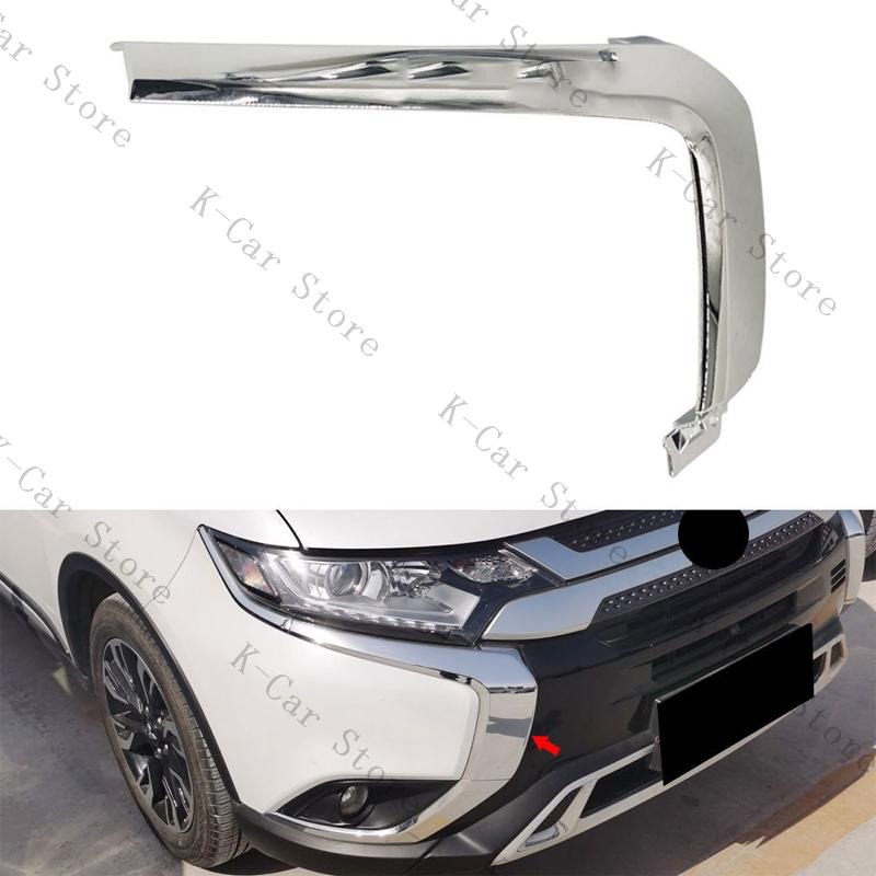 Для Mitsubishi Outlander 2016 2017 2018 2019 2020 2025 Передний бампер Противотуманная фара Хромированная декоративная накладка Автомобильные аксессуары