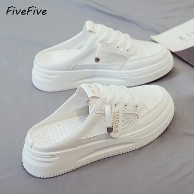 FiveFive женские летние тапочки на танкетке, сандалии на платформе, модные тапочки больших размеров