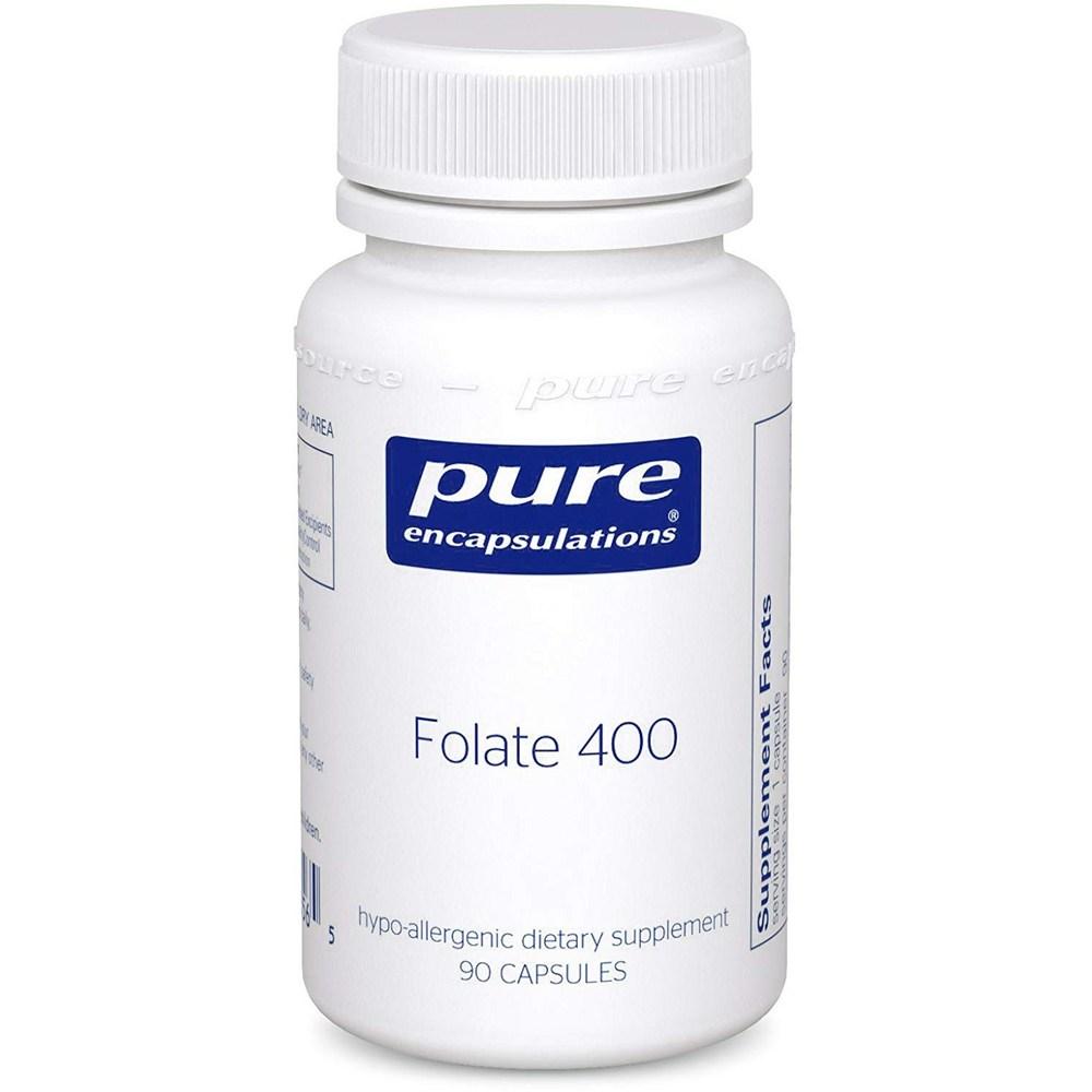 Pure Encapsulation Фолат 400 Капсулы Без Глютена 1 шт 90 Таблеток