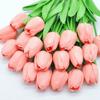 10 шт. Искусственный цветок Реалистичный на ощупь Тюльпан Скрапбукинг Ваза Домашний Декор Свадебная Арка Сад Гирлянда Букет на День Матери diy