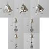 Wonderful Silver Christmas Bell Ornament Iron with Ribbon Xmas Jingle Bells Holiday Decoration DIY Christmas Tree Pendant