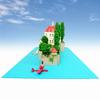Набор для миниатюрного моделирования Sankei Серия Studio Ghibli Порко Россо Отель Адриано Бумажное моделирование в масштабе 1/300 MK07-15