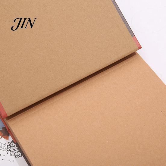 Rustic Paper Memory Album DIY Photo Album, Scrapbook Hardcover Book for Retro Loose Page Travel Journal Weddings Anniversaries Baby Family Travel, Art