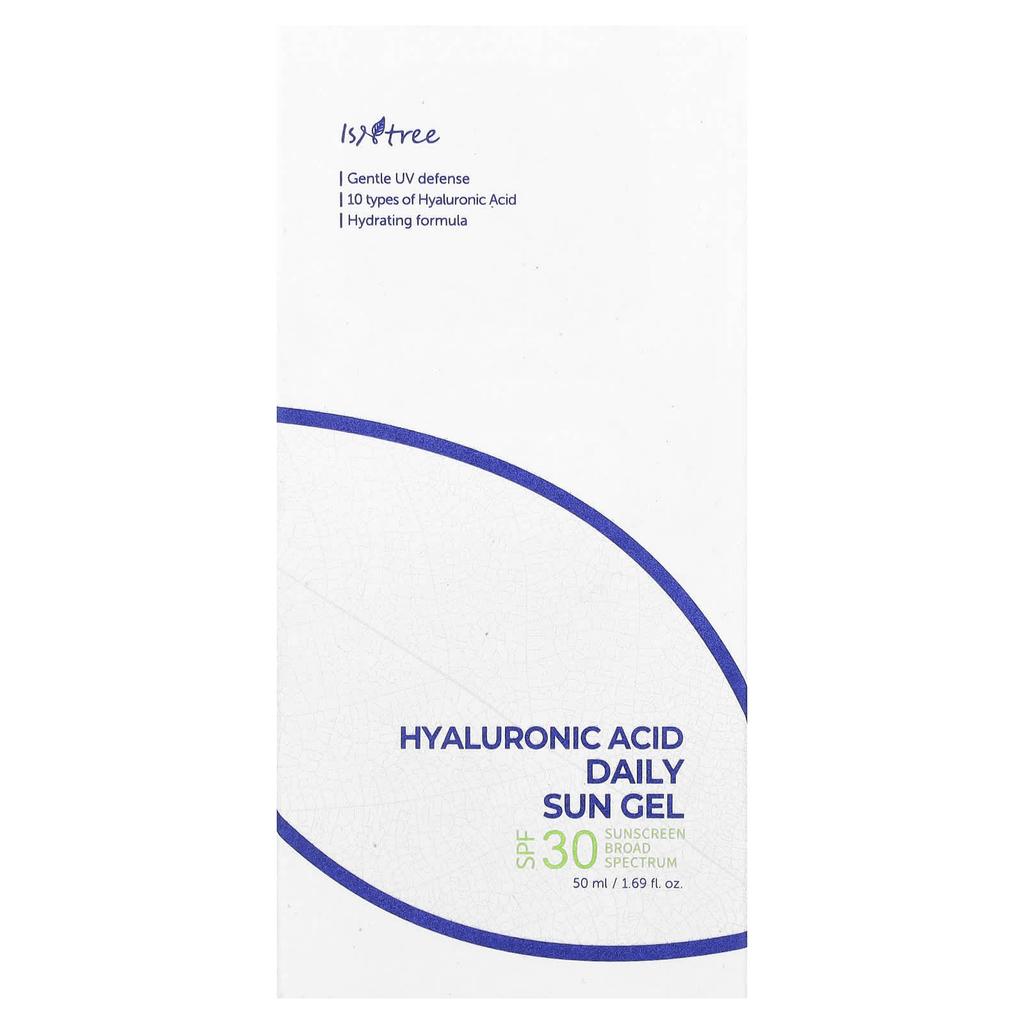 ISNTREE Ежедневный солнцезащитный гель с гиалуроновой кислотой, SPF 30, 1,69 жидких унций (50 мл)