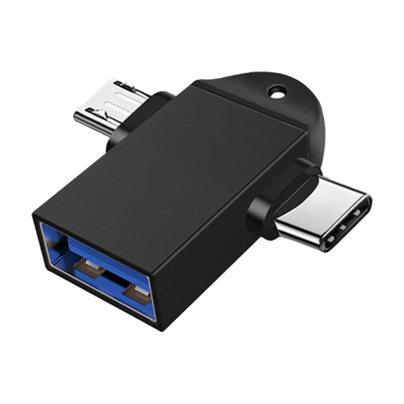 2-в-1 OTG-адаптеры USB 3.0 на Type C и маленький USB, простые в подключении и использовании, алюминиевые адаптеры, легкие для переноски, для передачи файлов