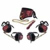 Elegant  Kit Red Collar Leash Cuffs  Restraints Restraint Kits & Sets
