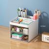 Desktop Storage Box Organizer Transparent Drawer Type Desk Stationery Hand Account Storage Rack Desk Simple Pen Holder