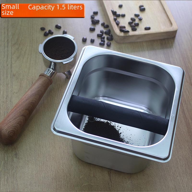 Stainless Steel Non-Slip Coffee Knock Box for Household Espresso Machines