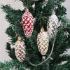 5Pcsbox Christmas Ball Ornaments Pine Nuts Ball Decor Christmas Tree Hanging Pendant Xmas New Year Party Garden Decor Supplies