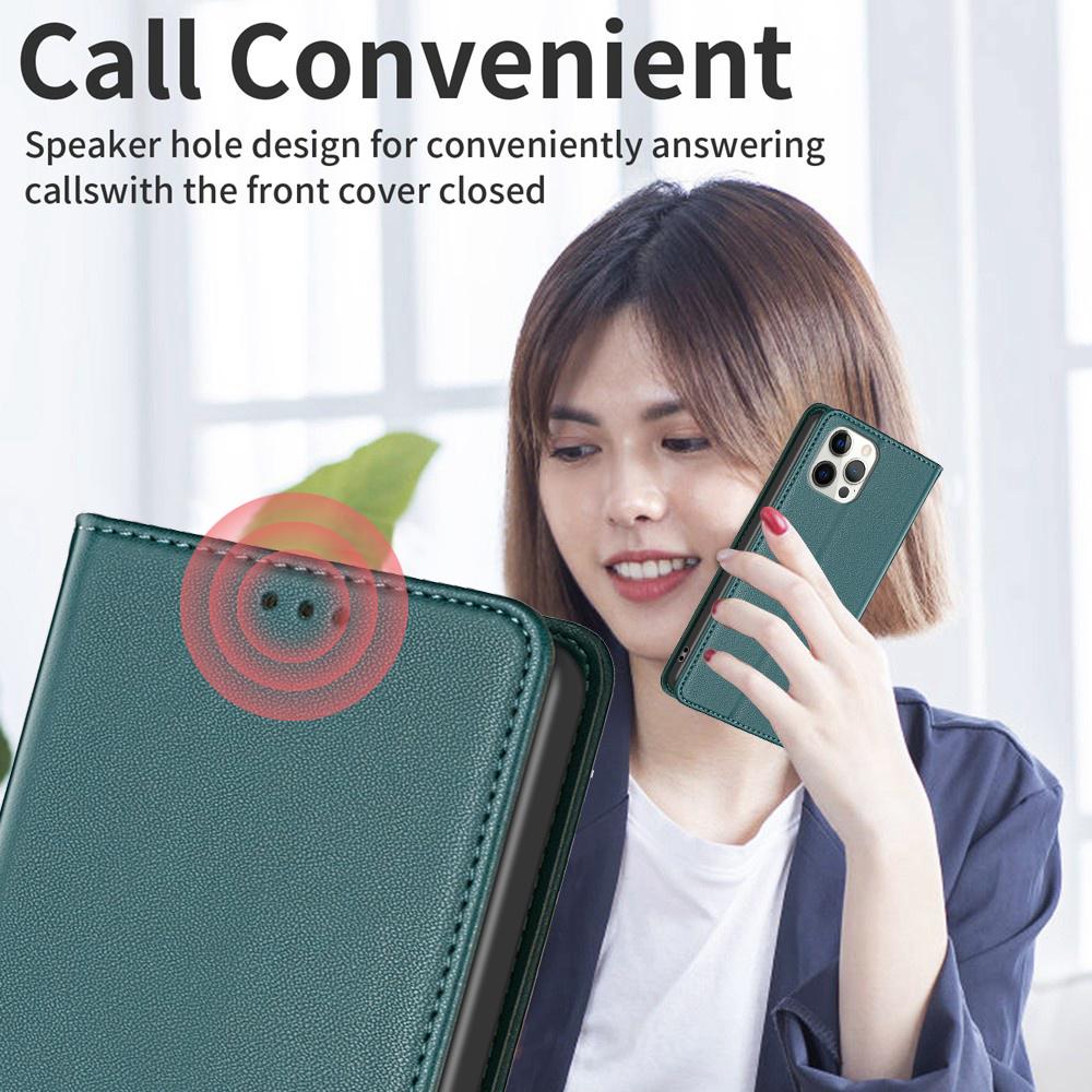 BINFEN COLOR BF18 For iPhone 16 Case Magnetic Closing PU Leather Card Holder Phone Cover