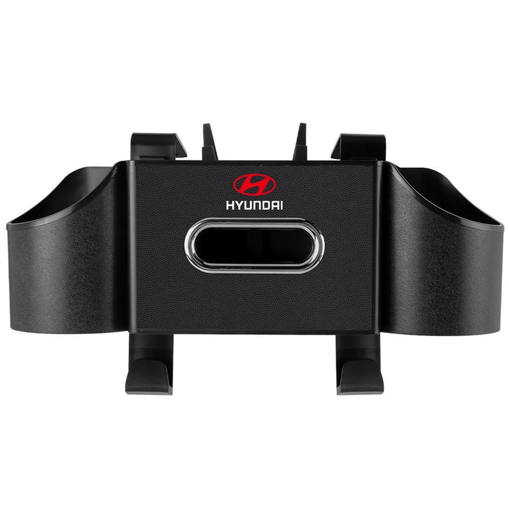 Car Chair Back Storage Bag Multi-function Tissue Box Water Cup Holder Storage Bag For Hyundai Kona Accent Elantra Tucson GDI I30 KK10