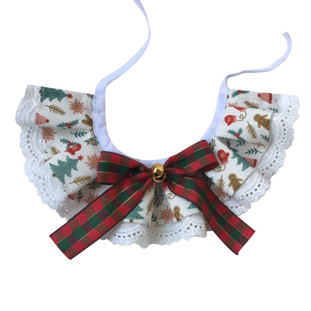 Товары для животных, регулировка, вечеринка, подарок, кружево, шнурок, рождественские банты для собак, полотенце для слюны собаки, нагрудник для животных