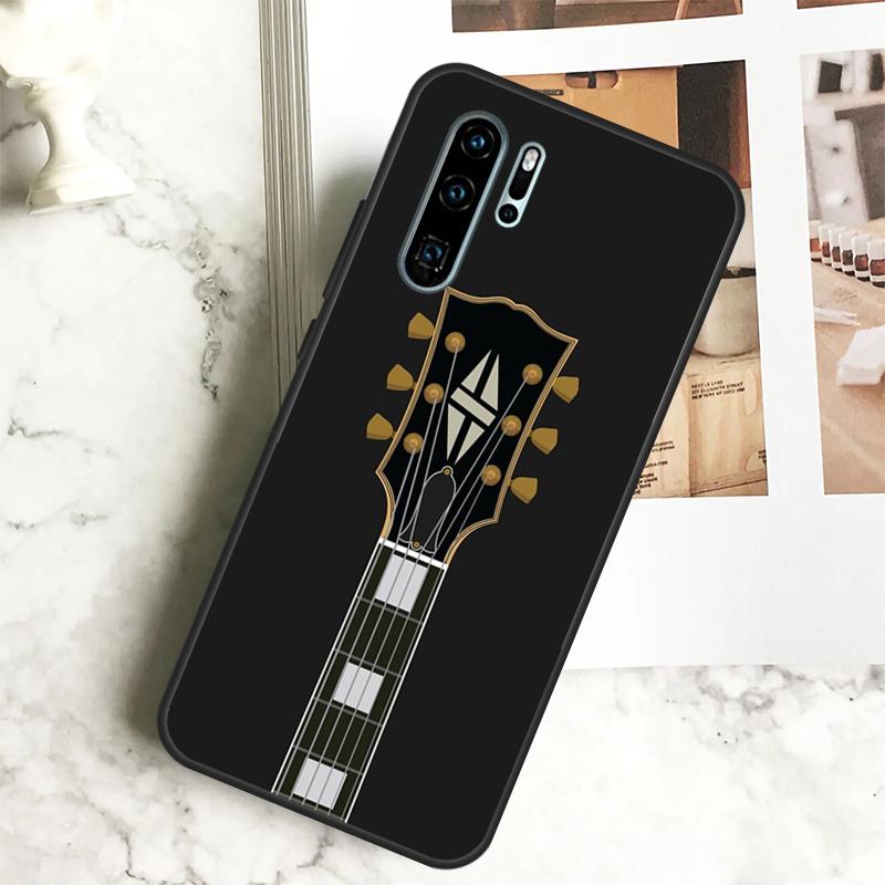 Винтажные Музыкальные Гитары Для Huawei Nova 12i 12s 11i 8i Y73 Y72 Y61 Y91 Y90 Y70 Y60 9 10 SE P30 P40 Lite P60 Pro Чехол
