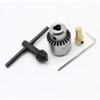4pcs/set Micro Motor Drill Chuck Clamping Range 0.3-4mm Taper Mounted Mini Drill Chuck With Chuck Key 3.17mm Brass Electric Motor Shaft