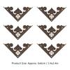 10pcs Antique Bronze Flat Angle Edge Guard Metal Wood Box Corner  Furniture Hardware