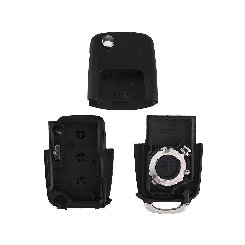 Складной автомобильный чехол KEYYOU с дистанционным управлением, брелок для VW polo passat b5 Tiguan Golf VOLKSWAGEN Seat