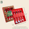 Cartoon Christmas Stainless Steel Cutlery Set: Colorful Spoon & Fork