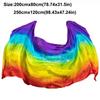 100% Silk Belly Dance Veils Light Texture Dancing Shawl Performance Dance Veil