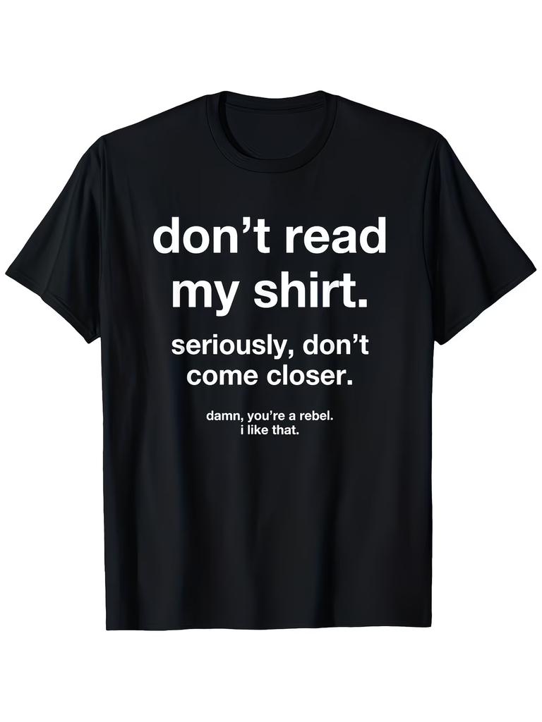 Novelty UnisexS Dont Look at My Shirt Sarcastic Rebel Vintage T Shirt Tee Oversize Ironic Humor Weirdcor Sarcastic Hilarious meme