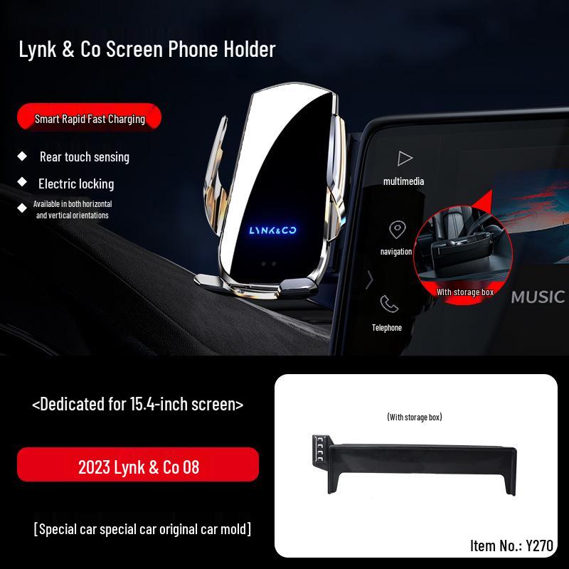 Специальное автомобильное крепление для телефона Lynk & Co 08/07/Z10 EMP/PLUS 2024 - Модифицированный держатель для навигации.