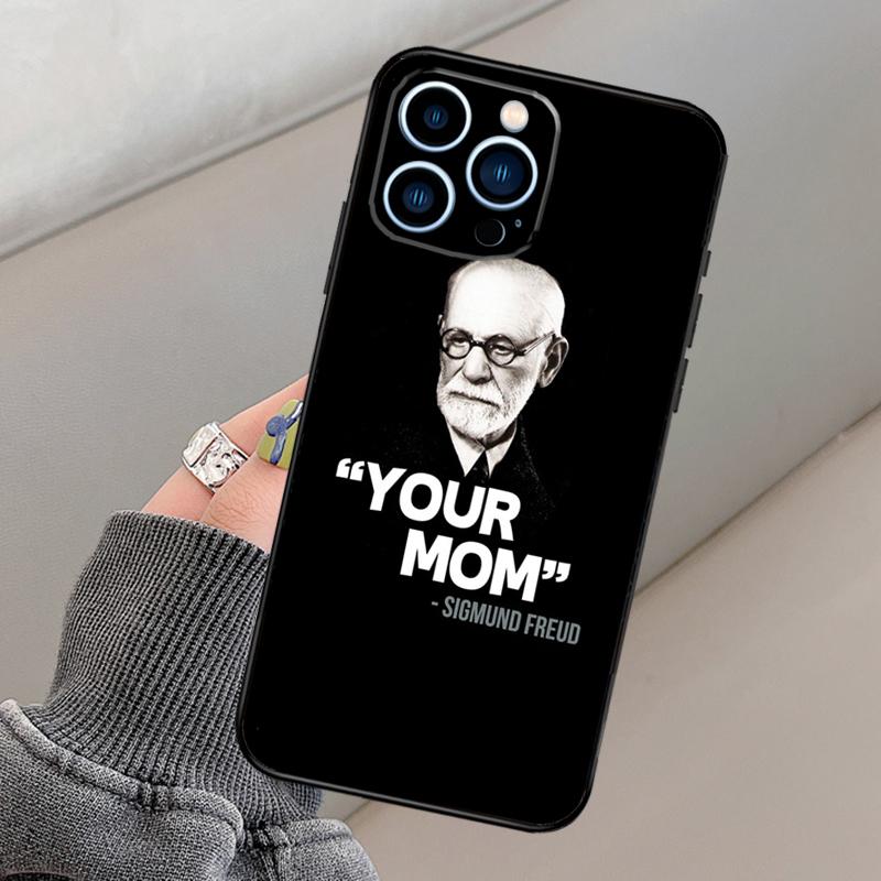 Чехол Sigmund Freud для iPhone 14 15 16 Pro Max 13 12 11 X XR XS Plus 12 13 Mini Мягкая задняя крышка