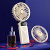 USB-перезаряжаемый портативный вентилятор с 5 регулируемыми скоростями ветра, мини-портативный вентилятор с цифровым дисплеем, 800 мАч