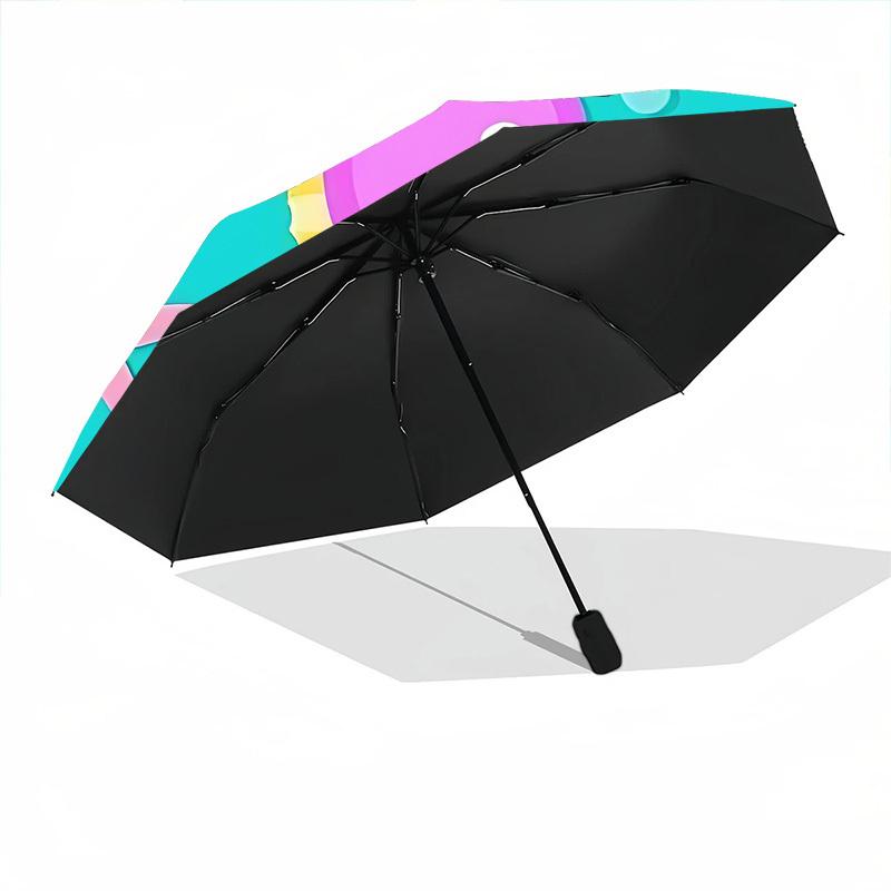 1pc Seahorse, Ocean Automatic Folding Umbrella - 8-Rib Automatic Open/Close, Large Canopy Birthday Festival Gift yy251217126